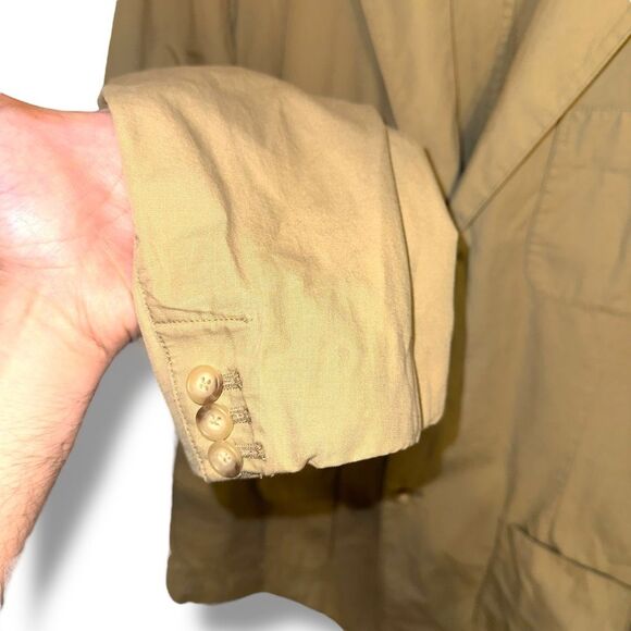 Polo Ralph Lauren Tan Unstructured Safari Jacket Sport Coat Sz XL - Picture 5 of 7